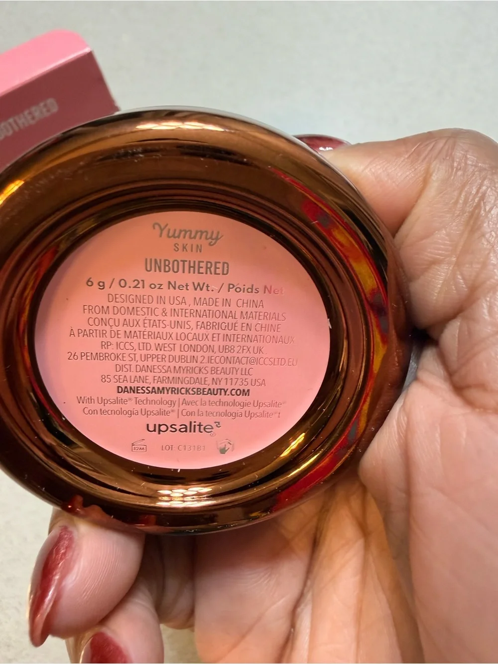 Danessa Myricks beauty Yummy Skin Blurring Balm low lighter in “unbothered”